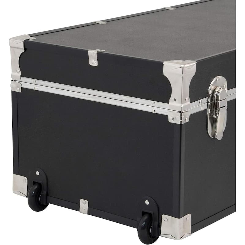 HomeStock Lockable Under Bed Storage Trunk - Heavy Duty Portable Footlocker for College Dorms & Camps with Secure Latch Closure