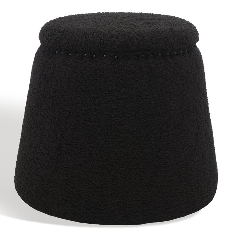 SAFAVIEH Couture Flavienne Ottoman - Black