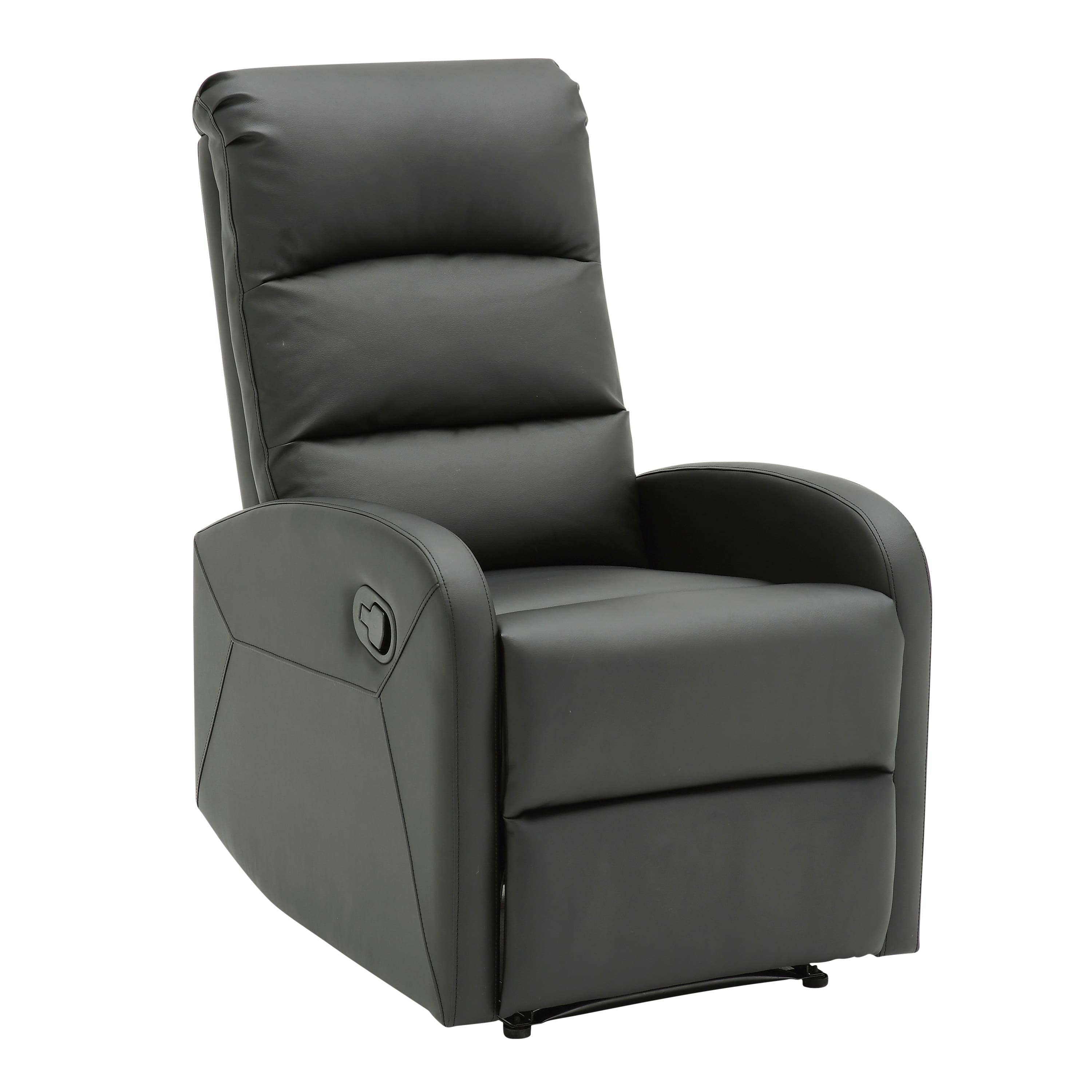 Option Black Faux Leather