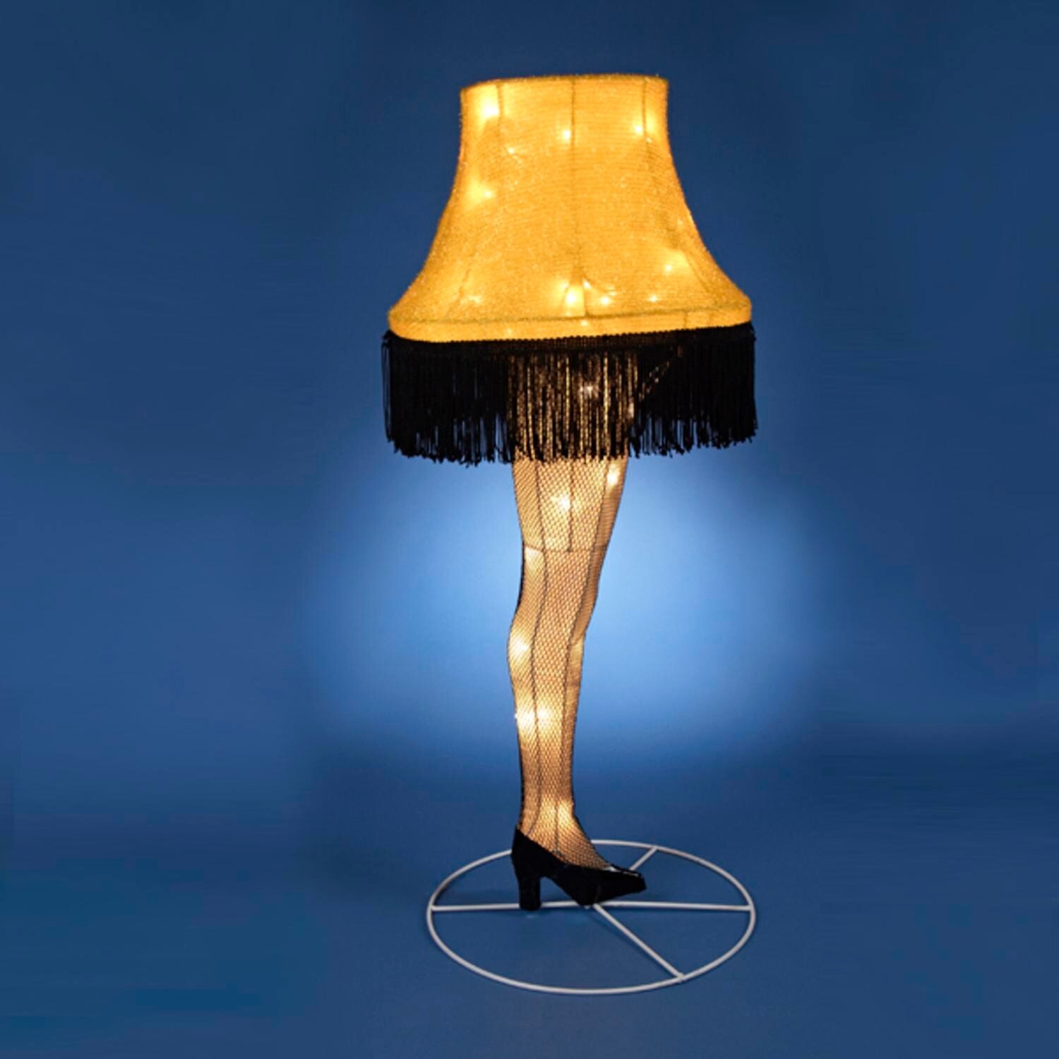 Shop 28 Yellow And Black 3d Leg Lamp Lighted Yard Art Christmas