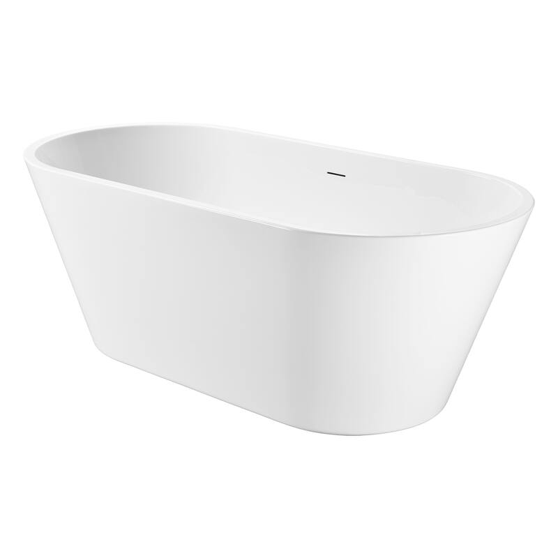 Freestanding Pure Acrylic Sheet Bathtub With Drainage and Overflow