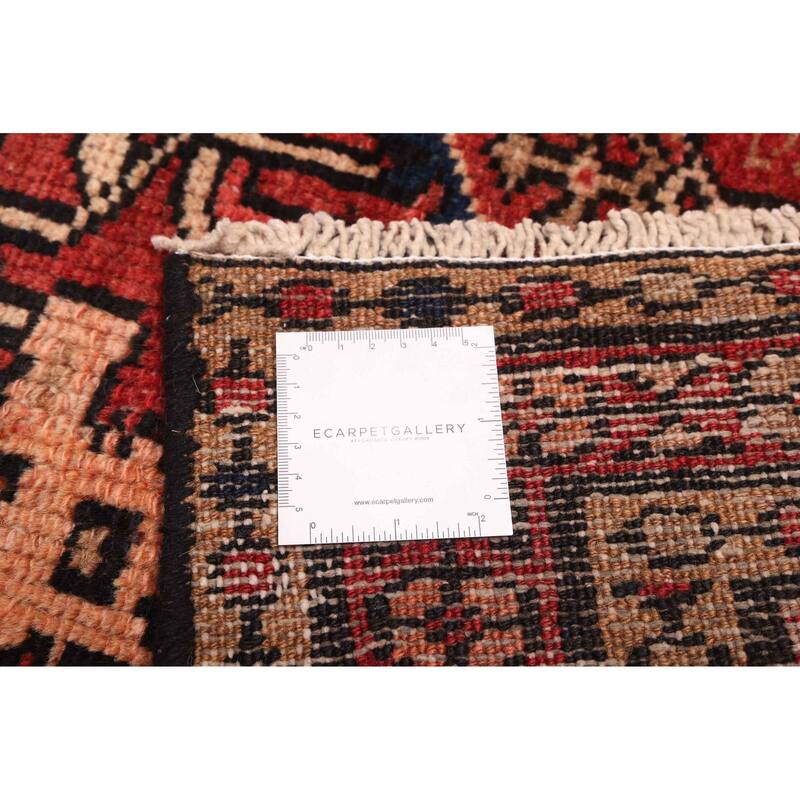 ECARPETGALLERY Hand-knotted Andelz Red Wool Rug - 3'3 x 9'8