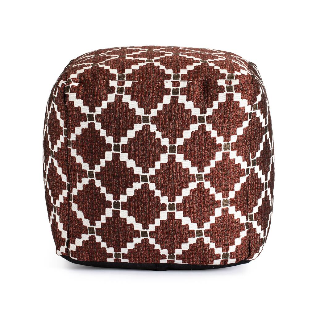 Jani Deschutes Indoor/Outdoor 18" x 18" Square Pouf Ottoman