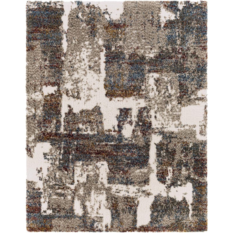 Livabliss Bohemian & Eclectic Celestial Shag Abstract Area Rug