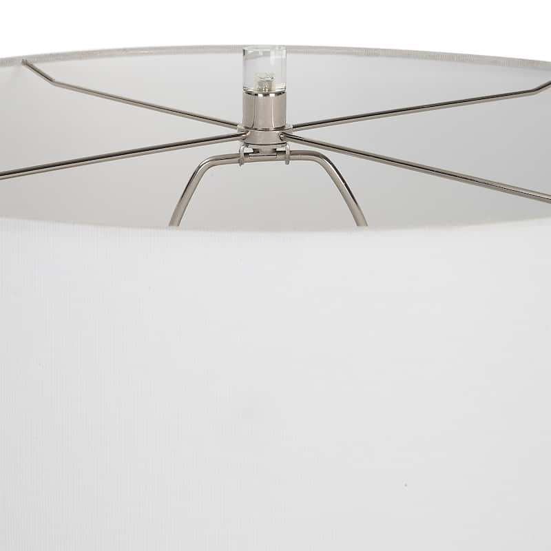 Speckled Glaze Table Lamp with Crystal Foot - 26.25