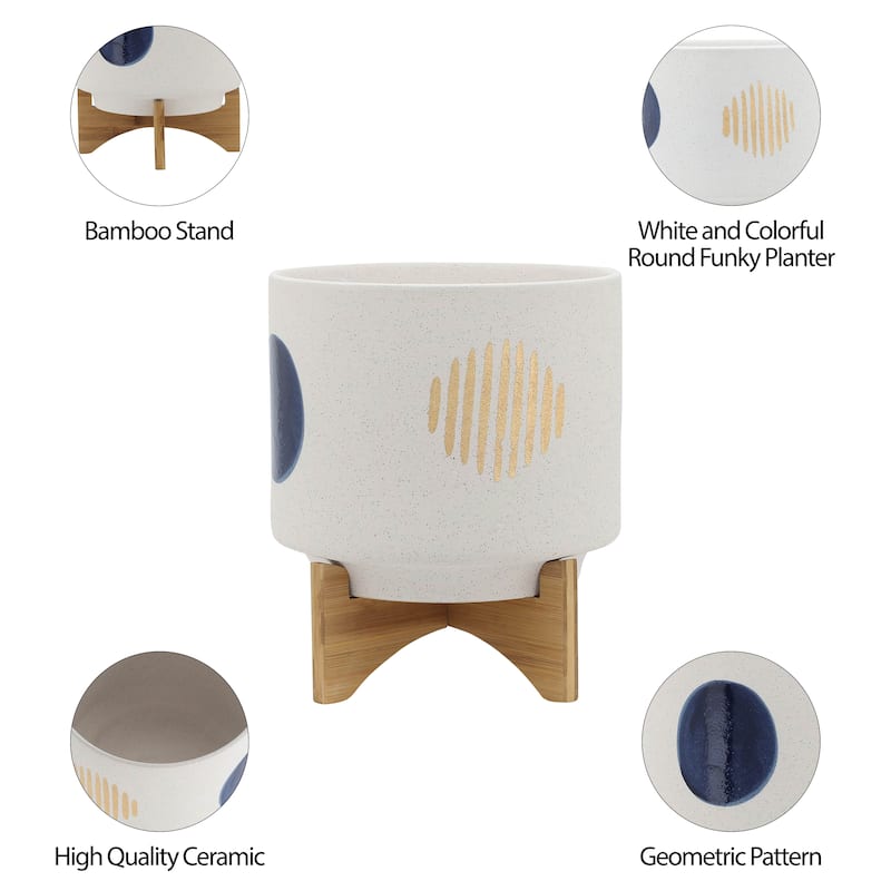 Sagebrook Home Ceramic Planter