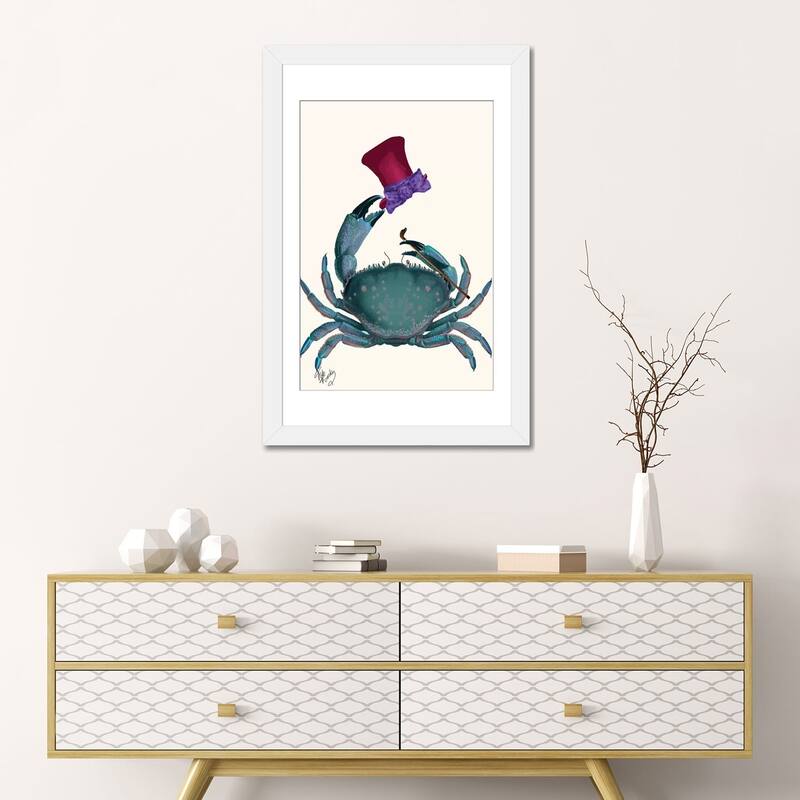 iCanvas "The Dandy Crab" by Fab Funky