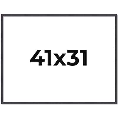 41x31 Frame Brown Solid Wood Picture Frame - Complete Modern Photo