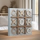 preview thumbnail 10 of 25, American Art Decor Tic Tac Toe Game Board Set Coffee Table Decor 15 x 22 - Brown
