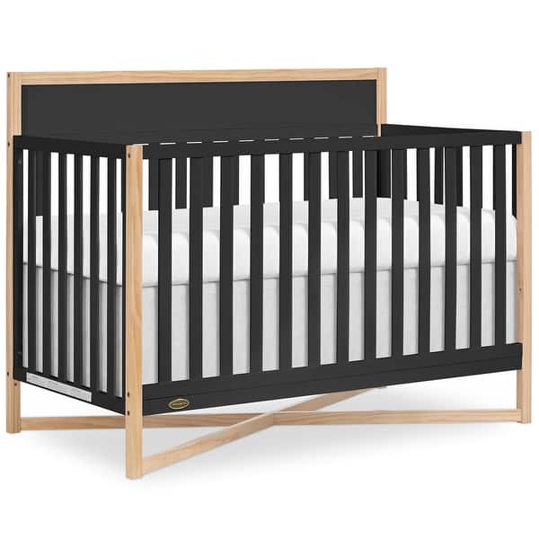slide 2 of 5, Dream On Me Owen 5-in-1 Convertible Crib, Matte Black - Matte Black Matte Black