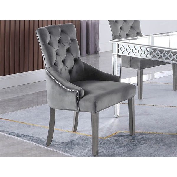 Dining chairs hotsell with mirrored legs