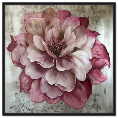 Art Remedy Darla Framed Floral Fine 1 Piece Canvas Wall Art