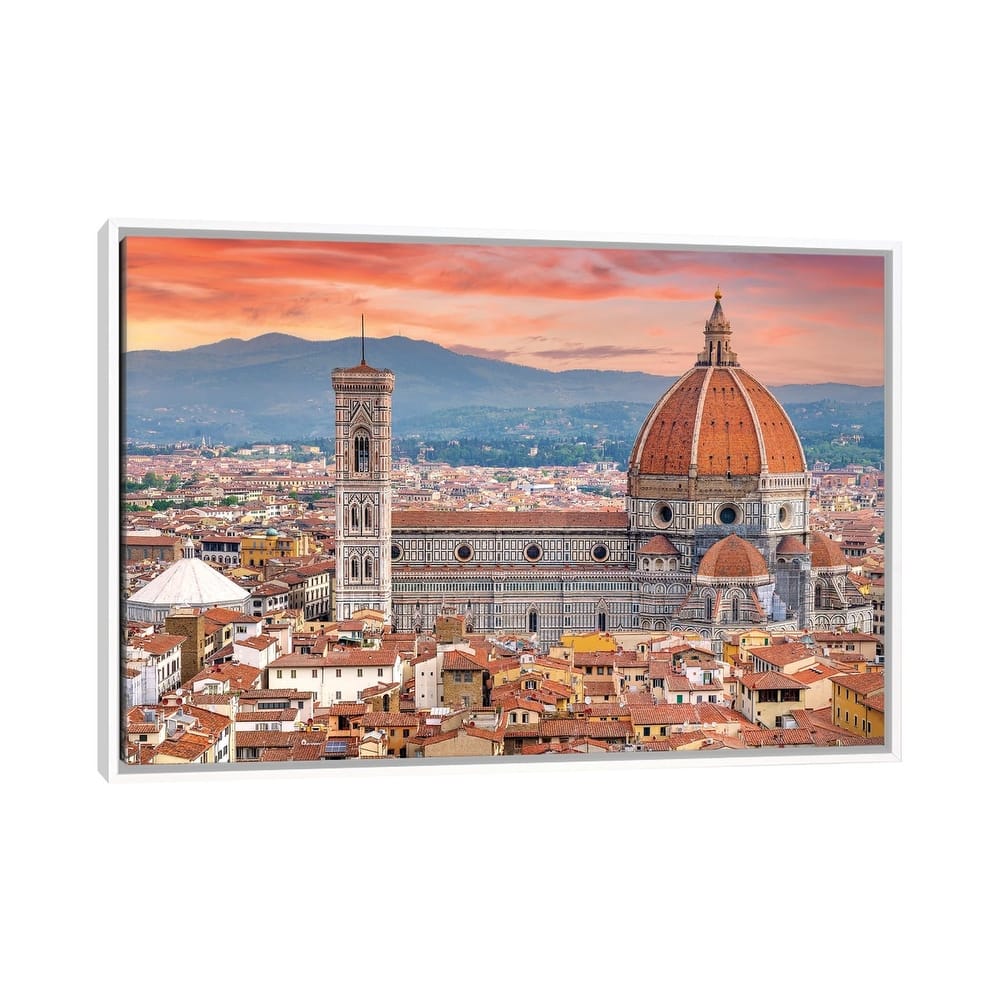 iCanvas "Il Duomo Florence Sunset,Italy" by Susanne Kremer Framed Canvas Print