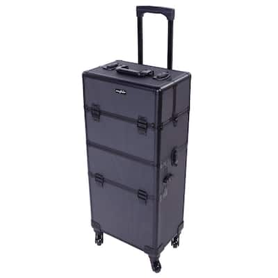 3 in 1 Aluminum Cosmetic Makeup Case Tattoo Box - N/A