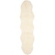 preview thumbnail 33 of 34, SAFAVIEH Handmade Sheepskin Aybek Genuine Pelt Rug 2' x 8' Runner - Natural/White - Runner