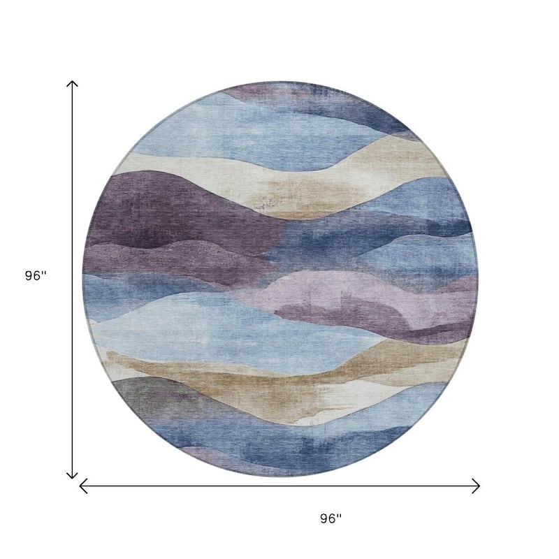 HomeRoots Abstract Transitional Rectangle Outdoor Rug