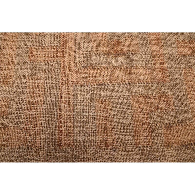 ECARPETGALLERY Flat-Weave Palas Denizli Tan Jute Kilim - 5'4 x 7'10