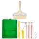 preview thumbnail 1 of 6, 10pcs Paint Roller Kit, 8" Long Chemical Fiber Painting Brushes, for Walls - Multicolor - 9mm