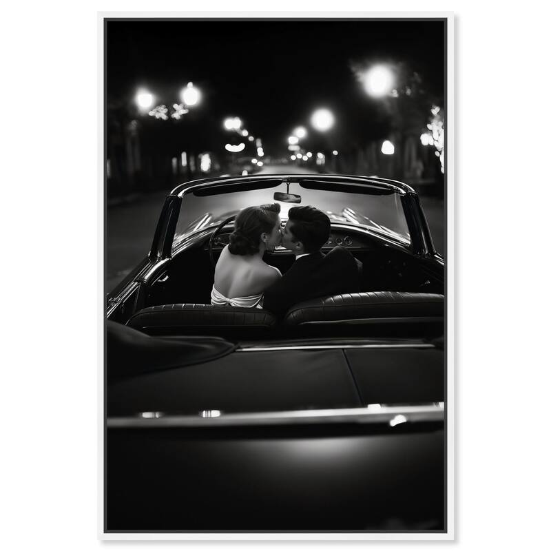 Kiss Me in the Moonlight I Canvas by Art Remedy - White - 30" x 45"