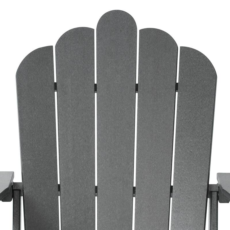 Aderson Outdoor Poly Adirondack Chairs with Cupholders (Set of 4)