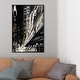 preview thumbnail 11 of 23, Oliver Gal 'Radio City Music Hall' Cities and Skylines Wall Art Framed Canvas Print United States Cities - Gold, Black 24 x 36 - Black