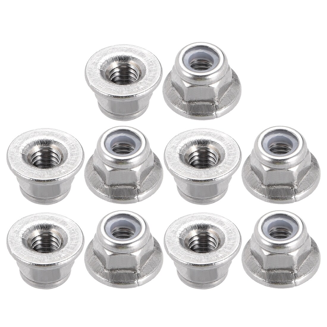 Colore : Black Nologo Hex Nut M6 White Black Nylon Hex Nut Hex Plastic