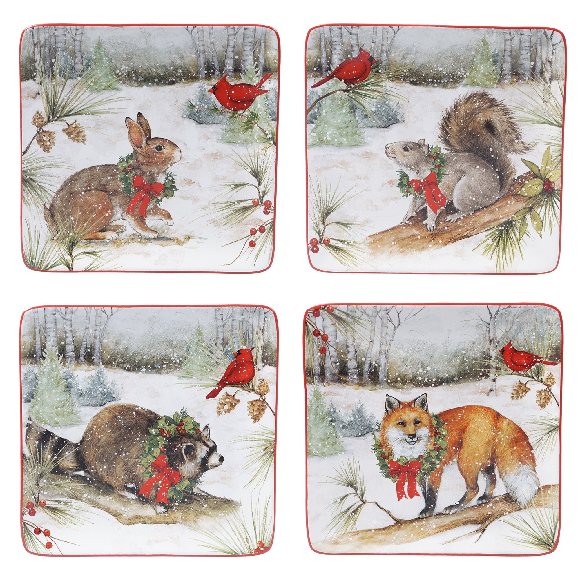 Certified International Winter Forest 16-piece Dinnerware Set