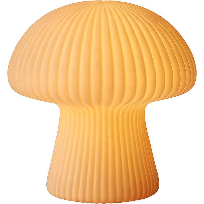 Aria Home Mushroom Table Lamp Sculpted Sandstone Led Rgb Compatible - Brown