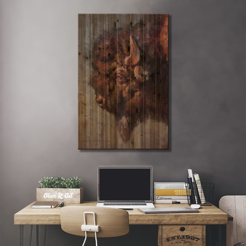 Tough Stuff Print On Wood by Mark McKenna - Multi-Color