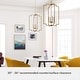 preview thumbnail 10 of 9, Hunter Zoanne 4-Light Modern Pendant Hanging Light - Island, Entry, Dining - Geometric, Contemporary, Candle, Transitional