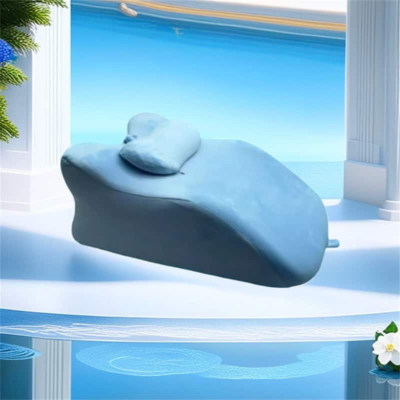 Multifunctional Ergonomic Spinal Posture Support & Multi-Functional Bed Pillow Blue