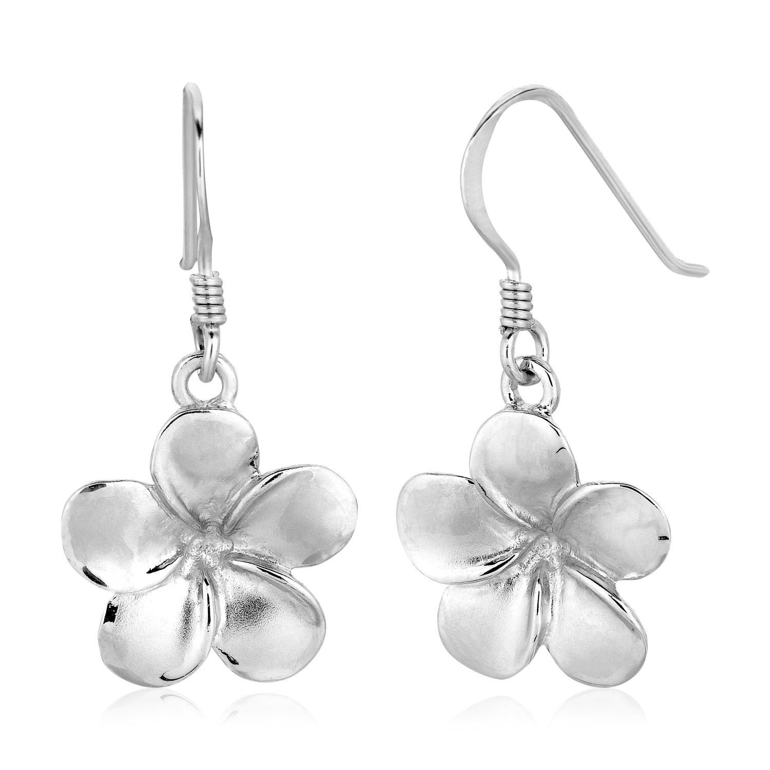 Sterling Silver & 12k Flower Post Earrings 