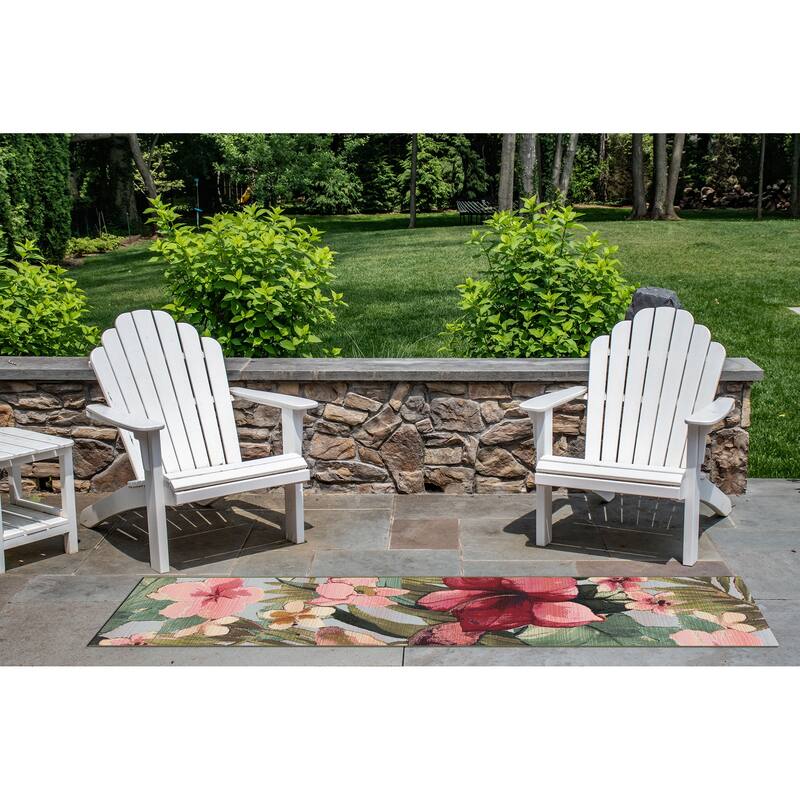 Liora Manne Marina Tropical Floral Indoor/Outdoor Rug