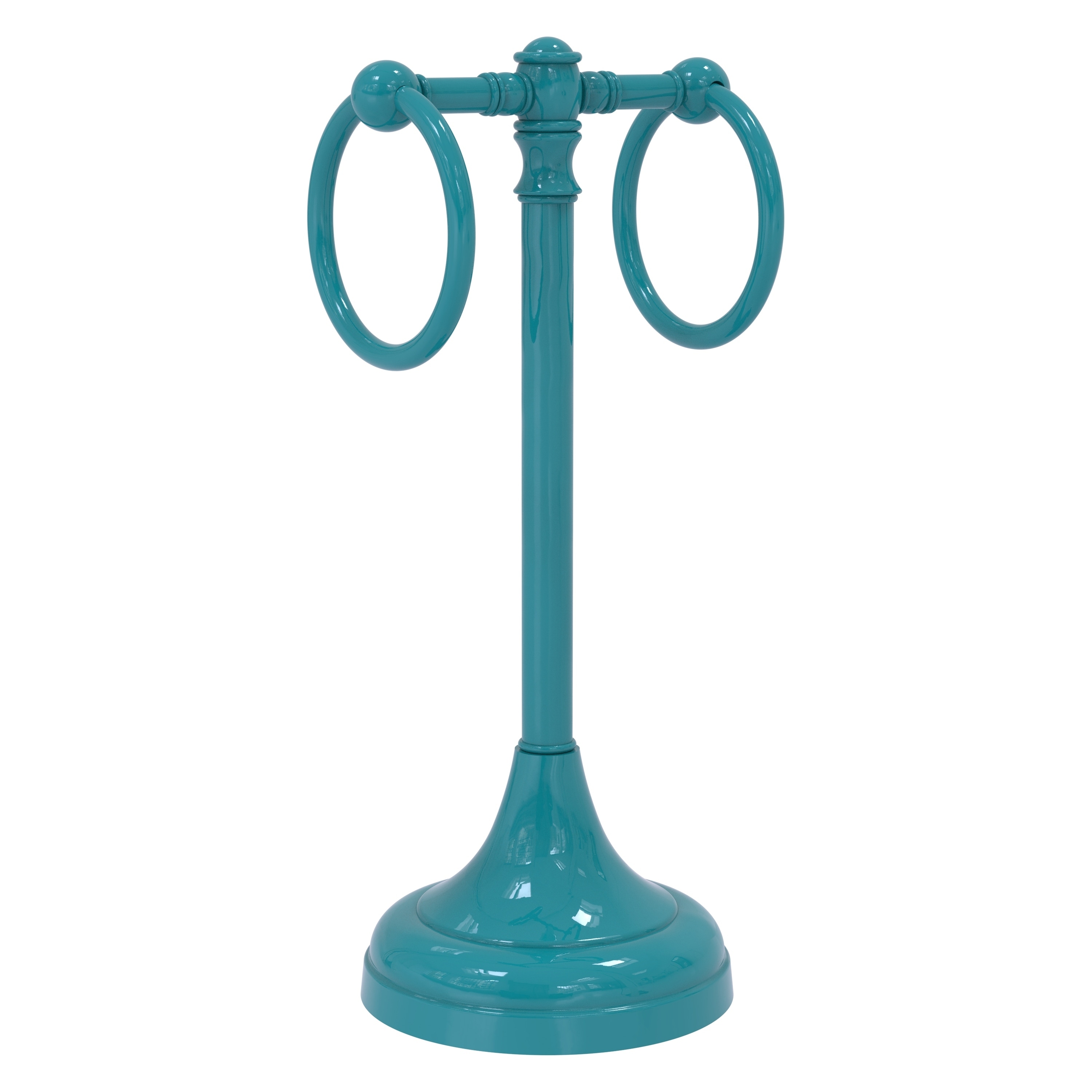 Allied Brass Carolina Collection 2 Ring Guest Towel Stand