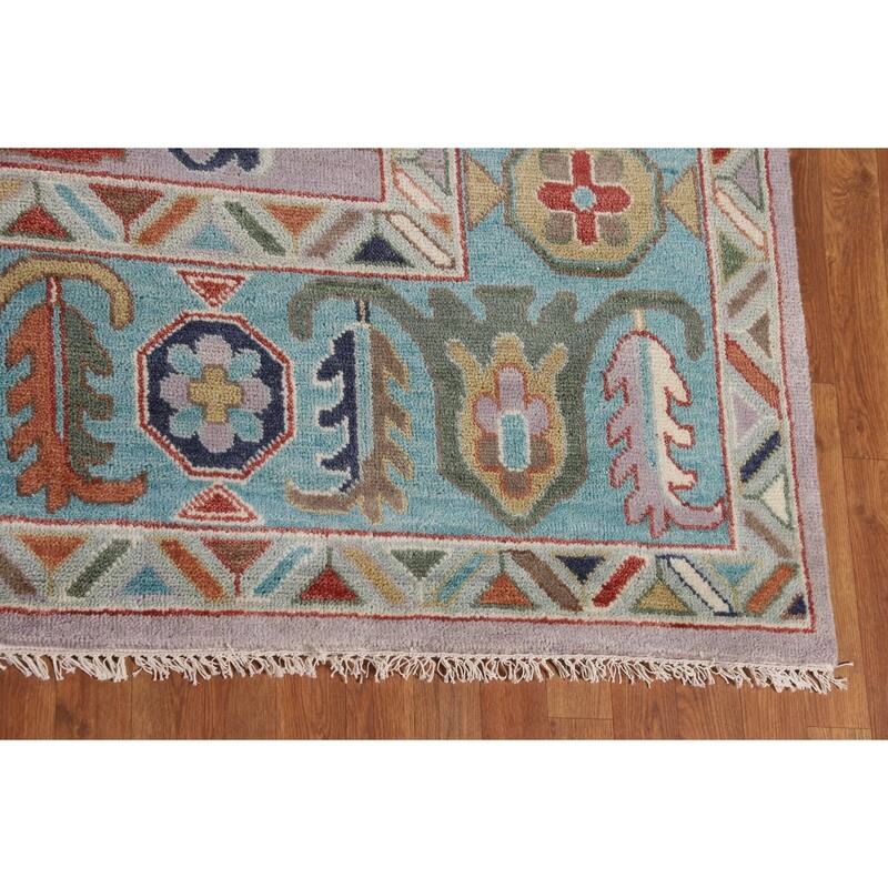 Floral Oushak Oriental Large Area Rug Handmade Wool Carpet - 10'2" x 13'8"