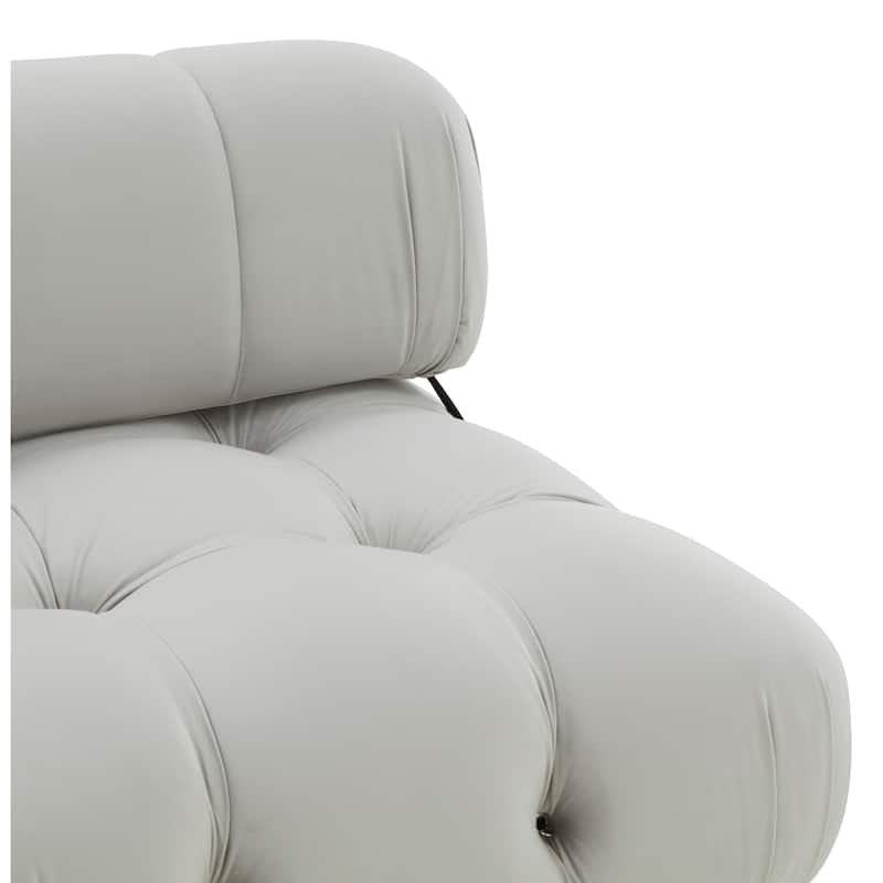 SAFAVIEH Couture Raimunde Tufted Accent Chair - 37 In W x 37 In D x 27 In H - 37Wx37Dx27H