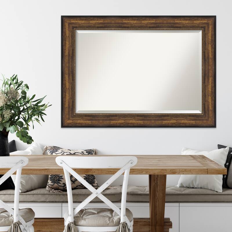 Beveled Wall Mirror - Ballroom Bronze Frame - Ballroom Bronze