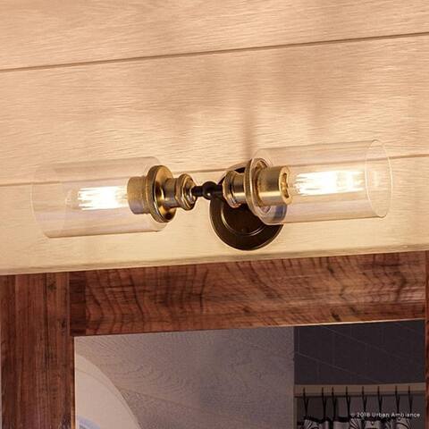 Luxury Industrial Chic Bathroom Vanity Light, 4.75"H x 18.5"W, with Steampunk Style, Olde Bronze Finish by Urban Ambiance