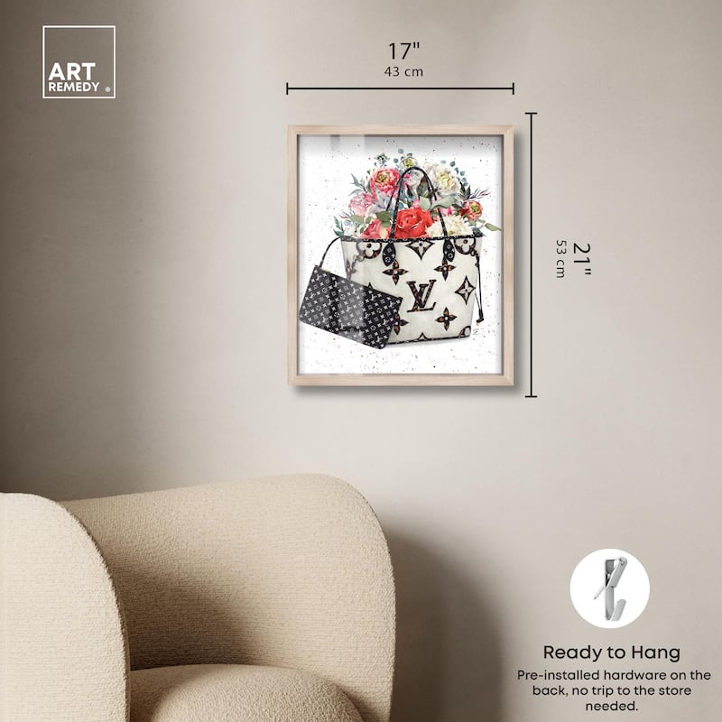 Floral Summer Bag Shadowbox by Art Remedy
