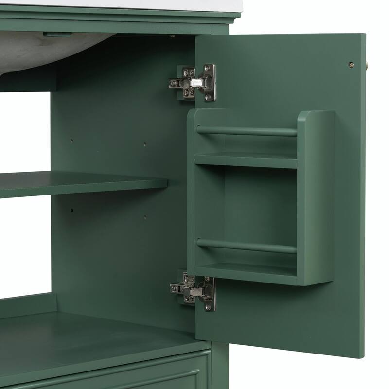 30" Bathroom Vanity Base Cabinet with Doors and Drawer