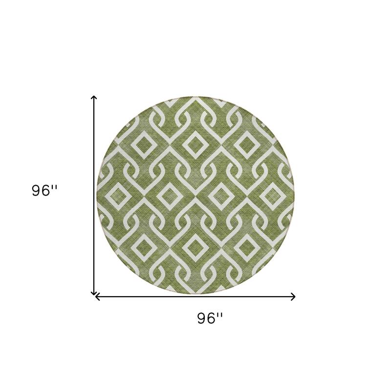 HomeRoots Geometric Transitional Rectangle Outdoor Rug