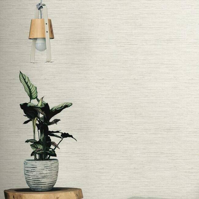 RoomMates Faux Grasscloth Peel and Stick Wallpaper Beige On Sale
