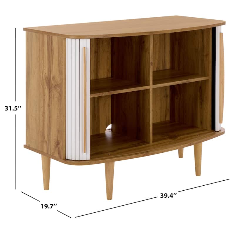 SAFAVIEH Home Sabby Tambour Door Compact Sideboard/TV Stand - 39"W x 20"D x 32"H