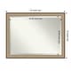 preview thumbnail 17 of 103, Beveled Bathroom Wall Mirror - Elegant Frame Outer Size: 45 x 35 in - Elegant Brushed Bronze