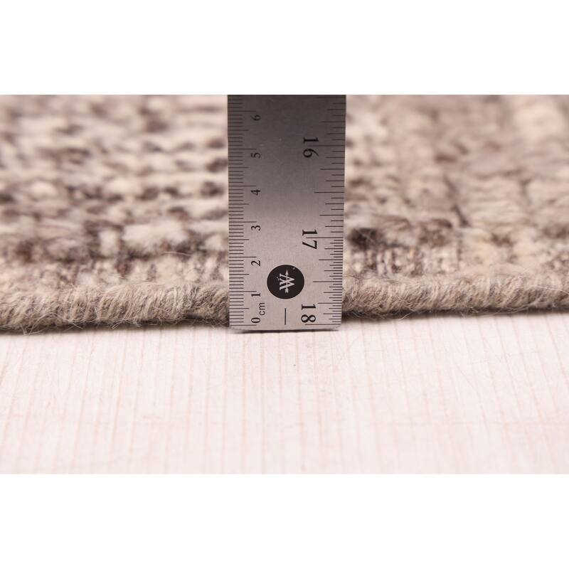 ECARPETGALLERY Hand-knotted Looma Grey, Taupe Wool Rug - 8'2 x 10'3