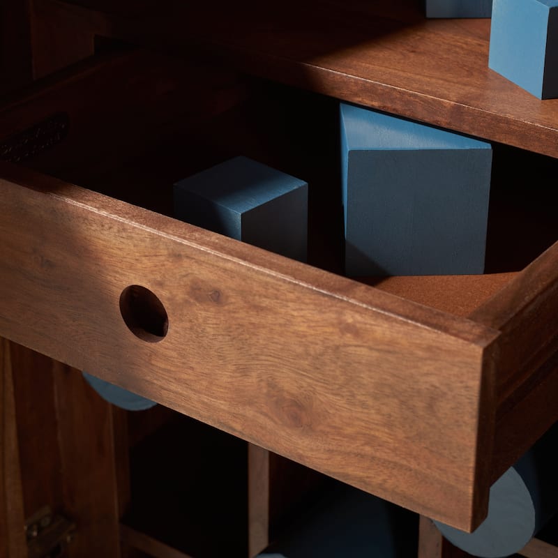 SAFAVIEH Couture Milana Marble Bar Cabinet - 35"W x 18"D x 39"H