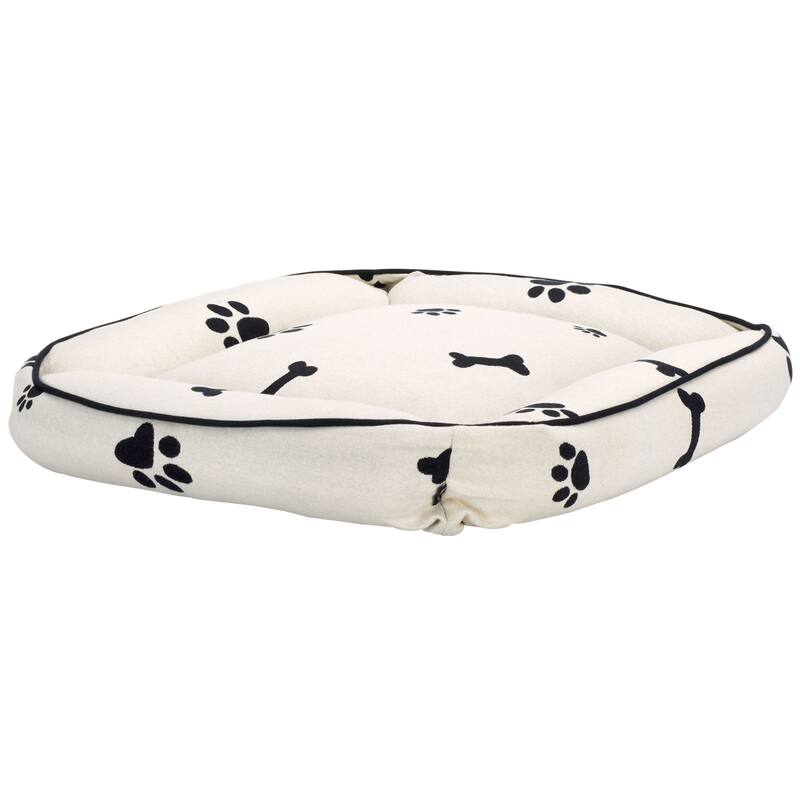 SAFAVIEH Pet Collection Paw & Bone Dog Bed