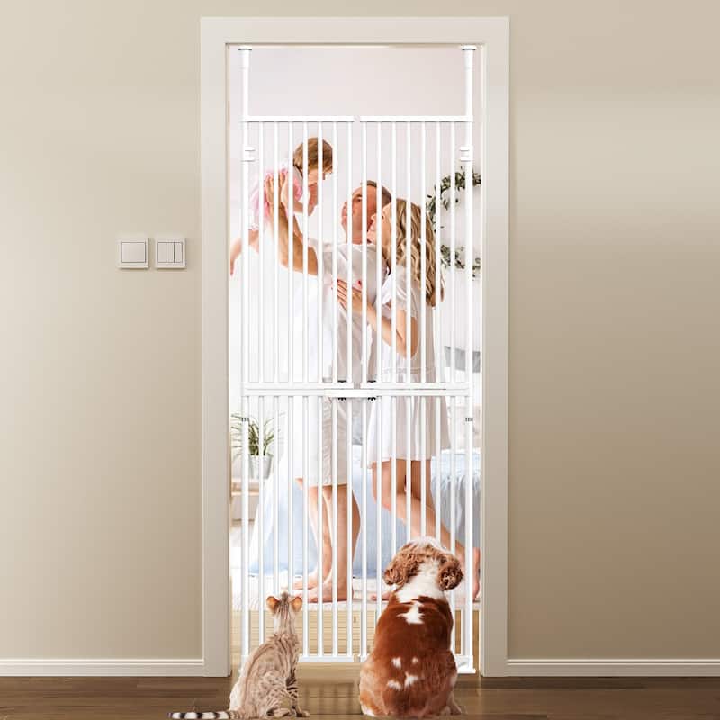 Adjustable Extra Tall Pet Gate, Pressure Mounted, for Cats and Pets