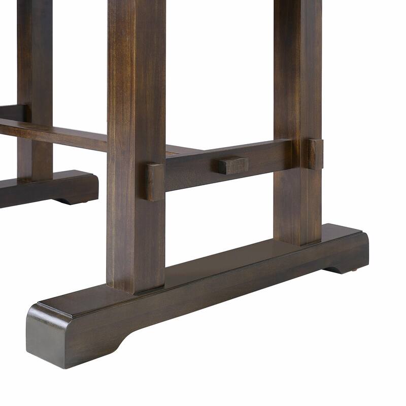60" to 78" Expandable Wood Table with Removable Leaf