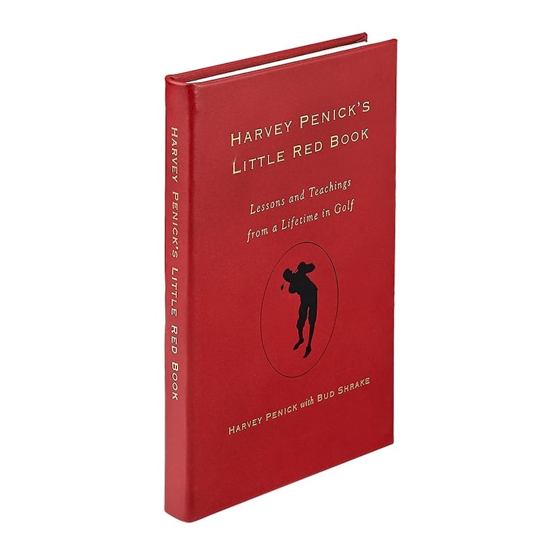 Graphic Image Harvey Penick's Little Red Coffee Table Book, Leather, Red